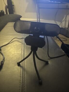 1440P HD Webcam with Microphone, Streaming Computer Web Camera USB Tripod Stand